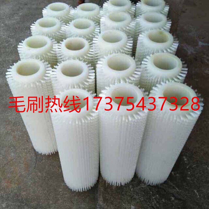 非标定做工业小毛刷轮 尼龙丝毛刷辊滚筒 缠绕式钢丝 尼龙丝滚筒