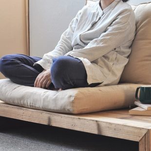 蒲团坐垫家用地上打坐垫冥想禅修榻榻米地垫 加厚木沙发垫定制日式