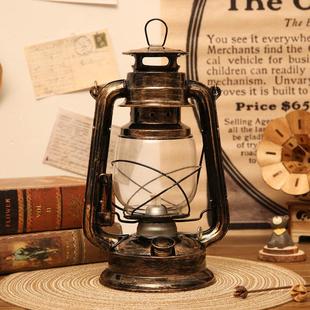 老式煤油灯露营煤油灯装饰品覆古怀旧摆件老物件民国道具农家院摆