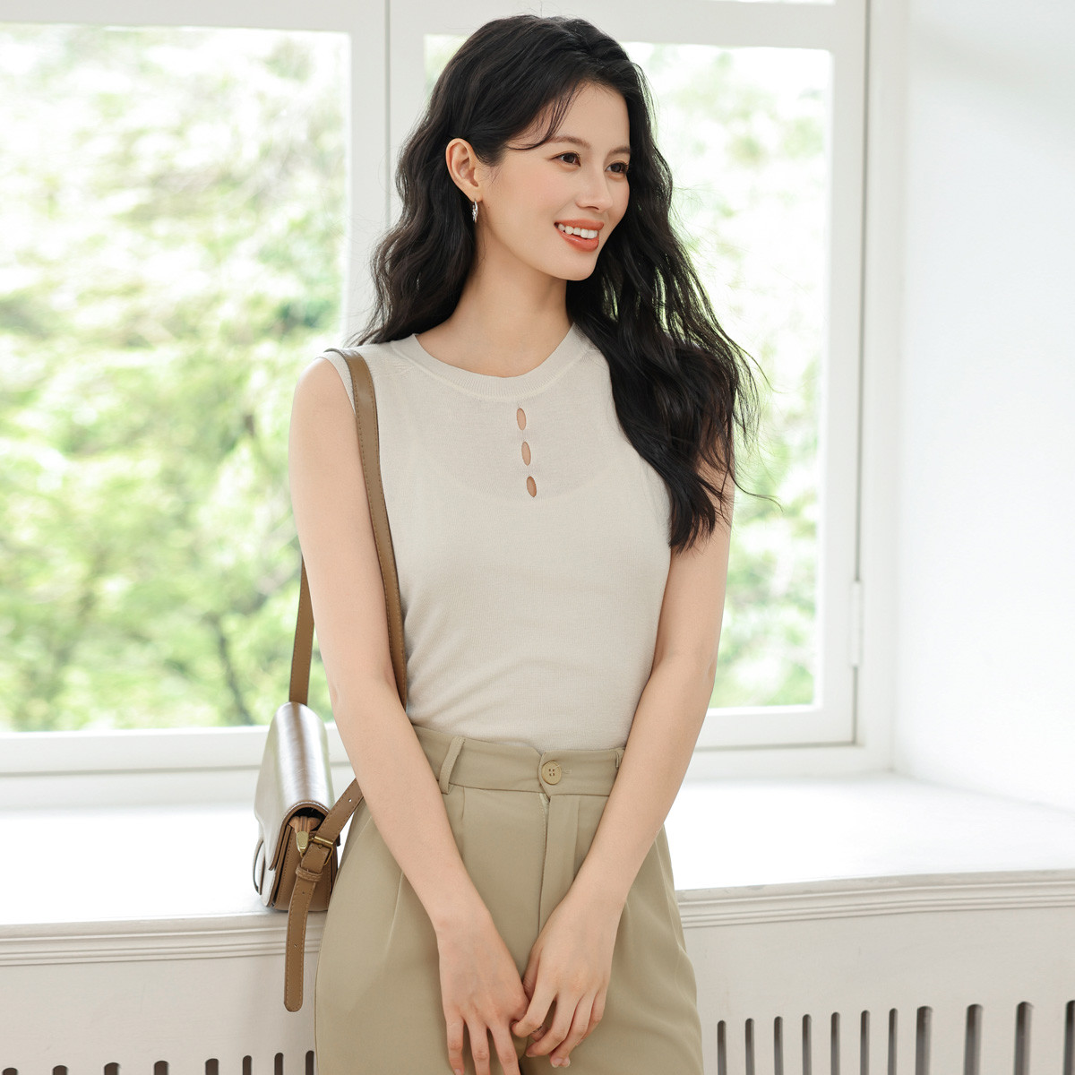 LUKKEN2025简约百搭时尚短袖T恤