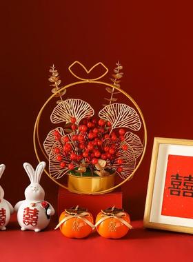 订婚立体喜字摆件婚礼囍字结婚创意客厅婚房布置装饰品送新人礼物