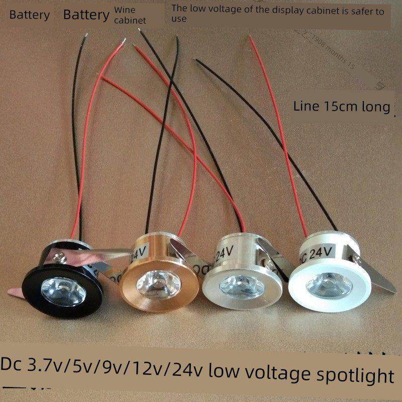 直流12v24伏迷你led小射灯1W瓦开孔嵌入式酒柜展柜柜子低压牛眼灯,家装灯饰光源,LED球泡灯,淘宝优惠券,粉丝福利购,淘宝优惠卷
