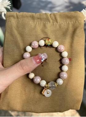 新款北京宫雍开运招财暴富香灰多巴胺瓷显白蛇年手串炼法物流通处