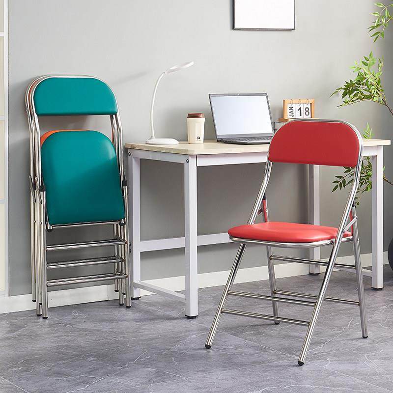 北欧不锈钢折叠椅子靠背椅培训椅饭厅椅会议椅户外休闲 椅网红餐,住宅家具,餐椅,淘宝优惠券,粉丝福利购,淘宝优惠卷