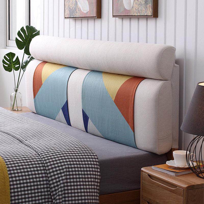 无床头板软包靠垫榻榻米护颈靠枕双人实木床大靠背布艺可拆洗,居家布艺,床头靠垫,淘宝优惠券,粉丝福利购,淘宝优惠卷