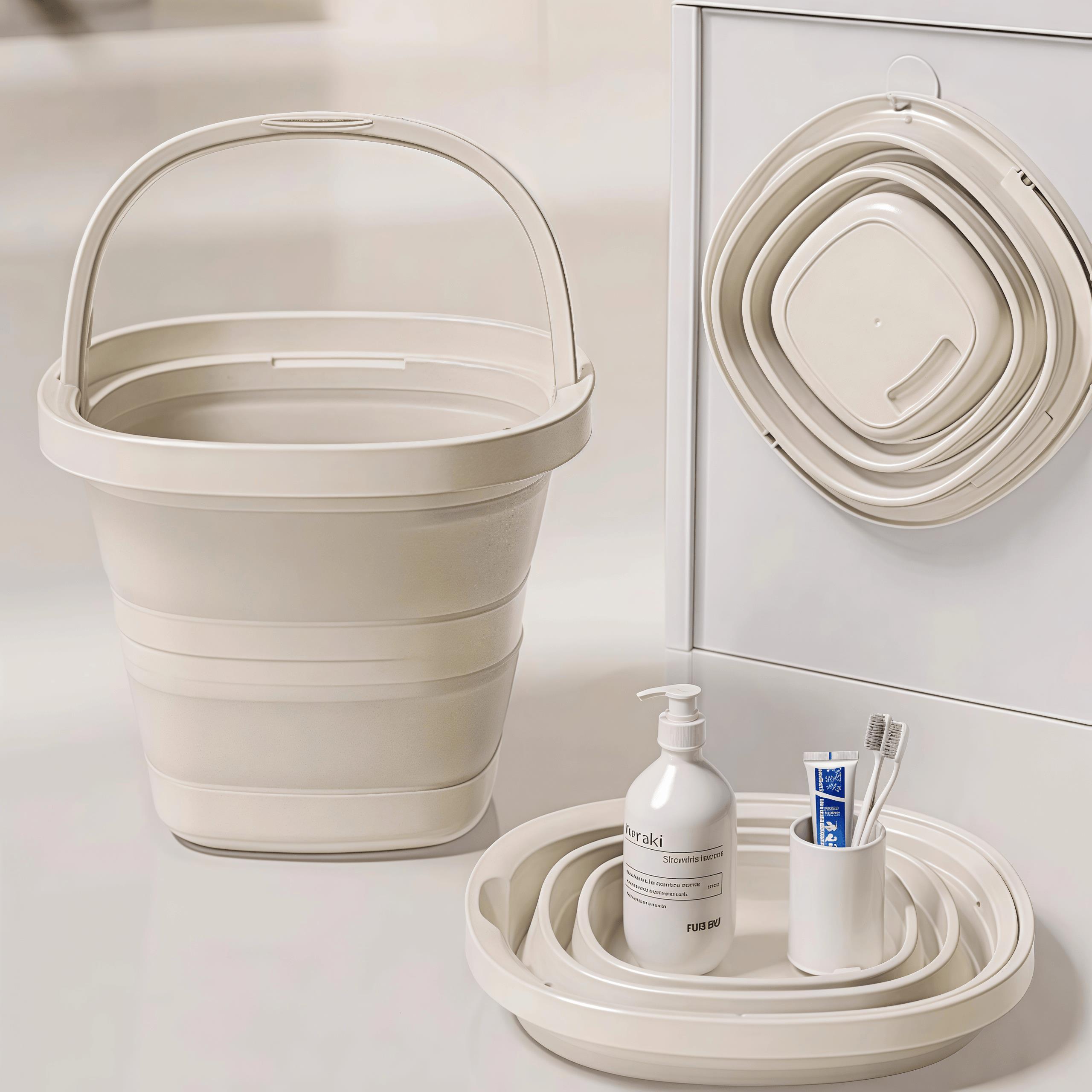 折叠水桶家用大容量学生宿舍手提桶车载户外钓鱼旅行便携式泡脚桶