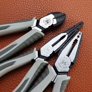 福冈老虎钳斜嘴钳电工专用工具虎头尖嘴钳钢线拉线多用钢丝钳钳子