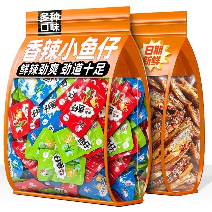 香辣小鱼仔特产湖南风味毛毛鱼海味即食小鱼仔休闲解馋零食下酒菜