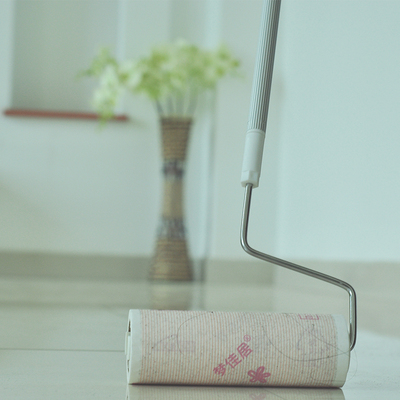 加长新粘尘滚筒粘毛纸粘毛器地板粘毛滚筒除毛滚粘毛纸宠物沾毛纸