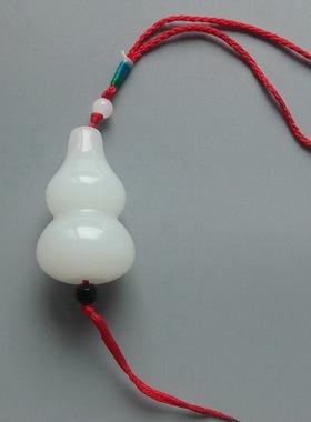 吉祥葫芦旺宅招财随身携带保平安白玉葫芦挂件手把件家居饰品摆件