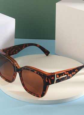 欧美女士大框偏光太阳眼镜驾驶渐变套镜男女可套近视墨镜高级感