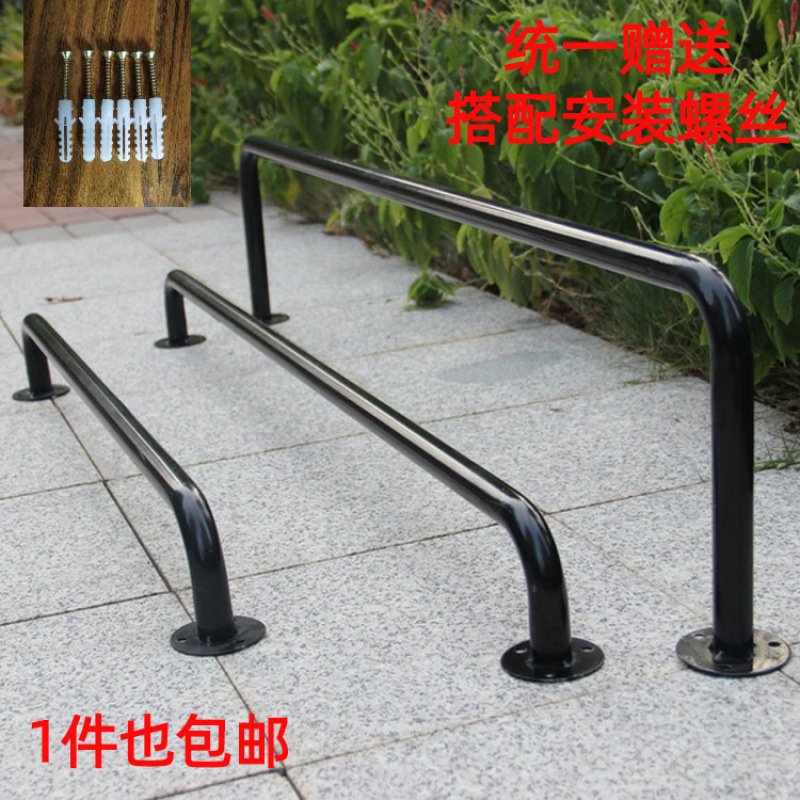 室内户外上墙顶装加厚挂衣架简易晾衣杆阳台单杆式壁挂固定晒衣架