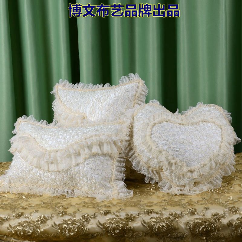 博文布艺品牌法式蕾丝抱枕腰枕糖果南瓜枕欧式沙发靠垫套流金岁月