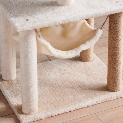 木制宠物玩具猫爬架猫窝猫树猫跳台猫咪磨爪嬉戏S猫抓柱猫架子工