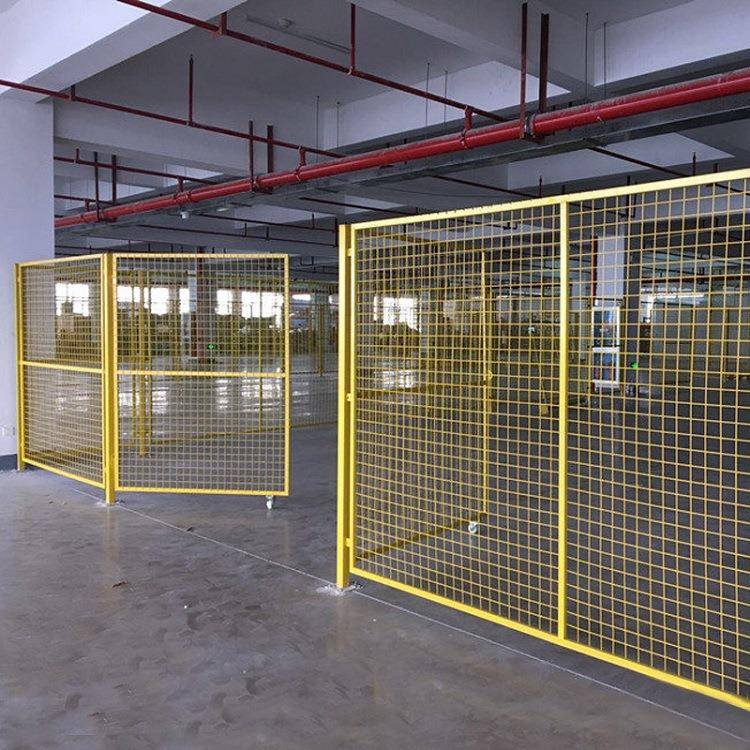 车间隔离网可移动防护栏围栏仓库隔断铁丝网设备快递分拣栏推拉门