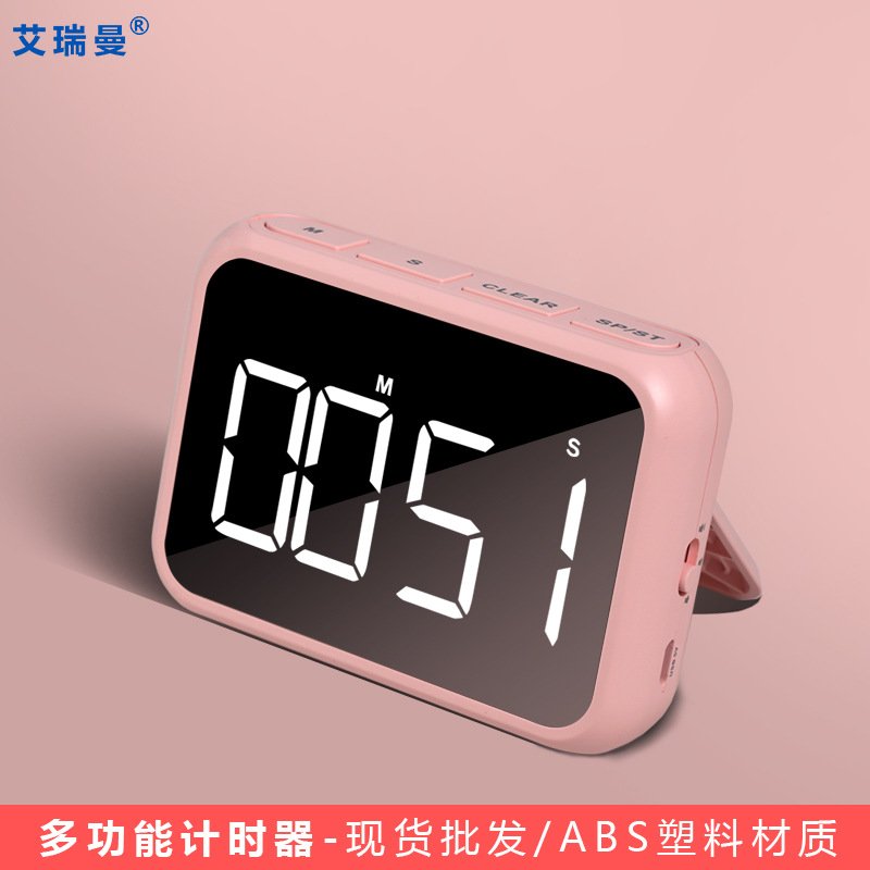 新款电子led计时器 学生款简约数字定时器 厨房倒计时提醒器