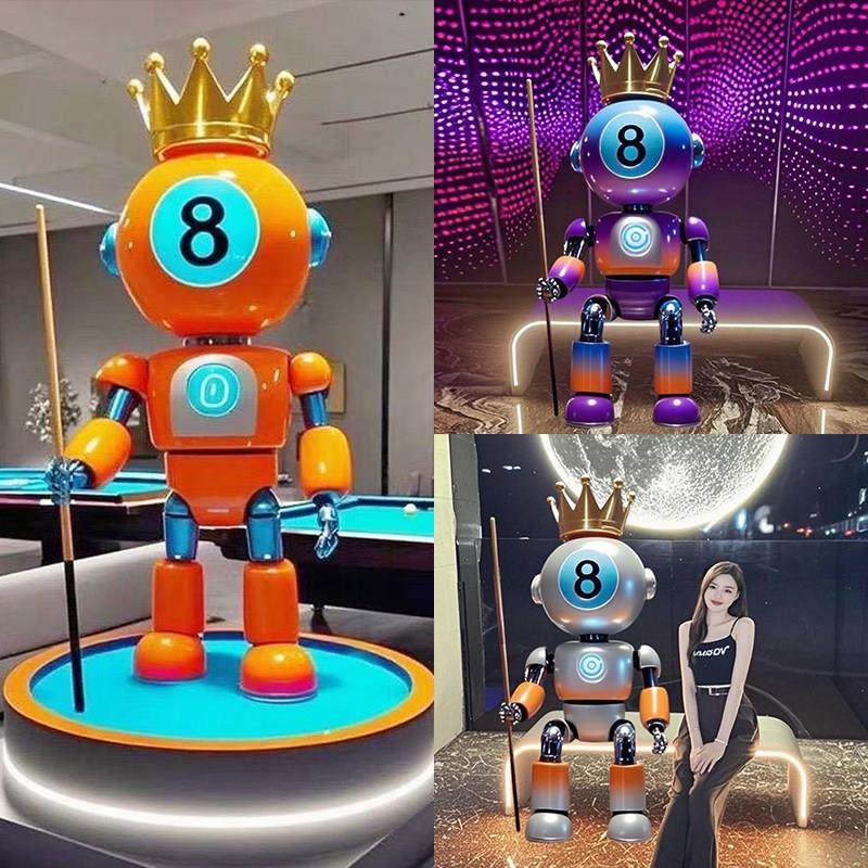 台球厅俱乐部店铺开业送礼定制雕塑玻璃钢台球公仔大型装饰品摆件,家居饰品,装饰摆件,淘宝优惠券,粉丝福利购,淘宝优惠卷