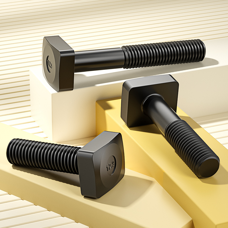 12.9级T型方头螺丝模具压板螺杆冲床机床t形螺栓M12M14M16M18-M30