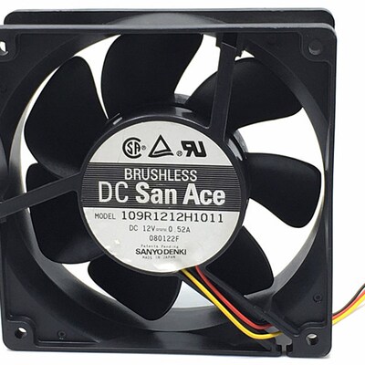 正品三洋SANYO 109R1212H1011 12038 12V0.52A 12cm 机箱散热风扇