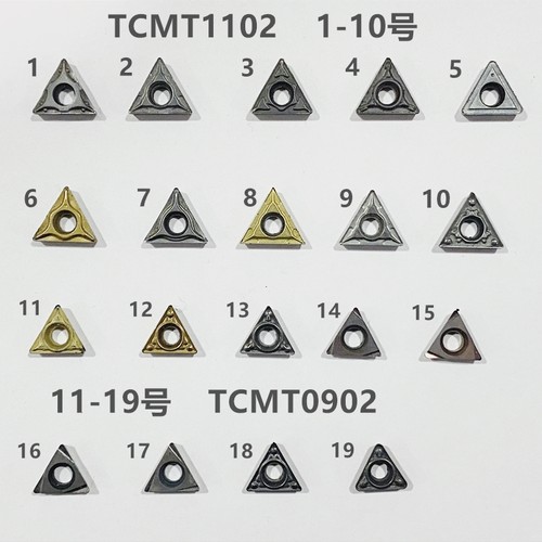 数控车刀片三角TCMT110204 TCMT0902内孔外圆刀粒不锈钢 钢件专用