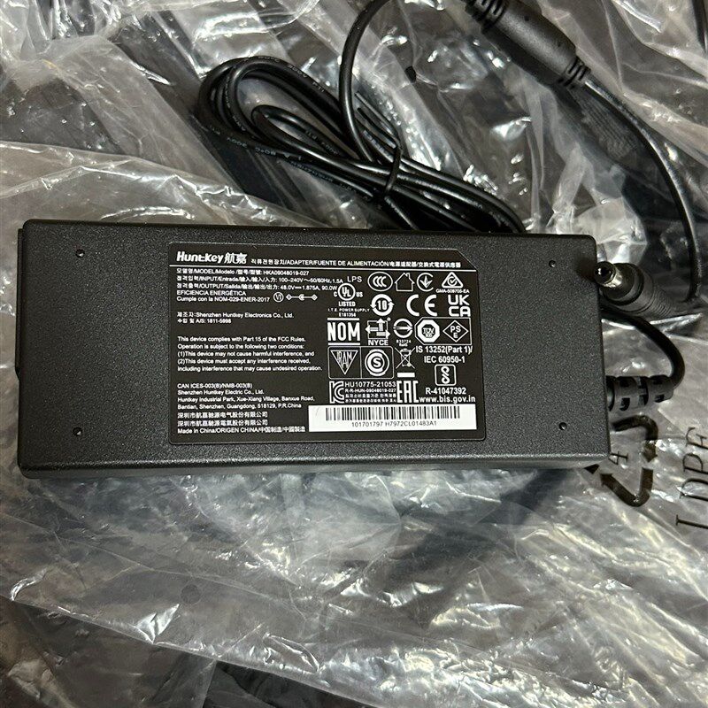 海康威视POE录像机电源适配器48V1.875A 90W欧陆通原装变压器