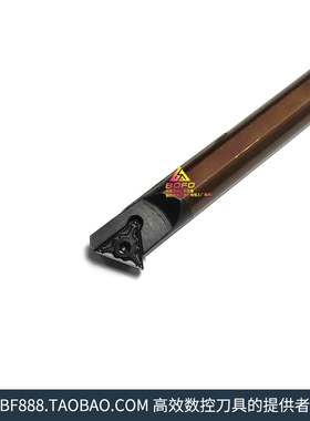 60度弹簧钢内孔数控刀杆适配双面三角形可车螺纹D16Q-STWNR16