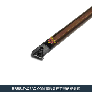 60度弹簧钢内孔数控刀杆适配双面三角形可车螺纹D16Q-STWNR16