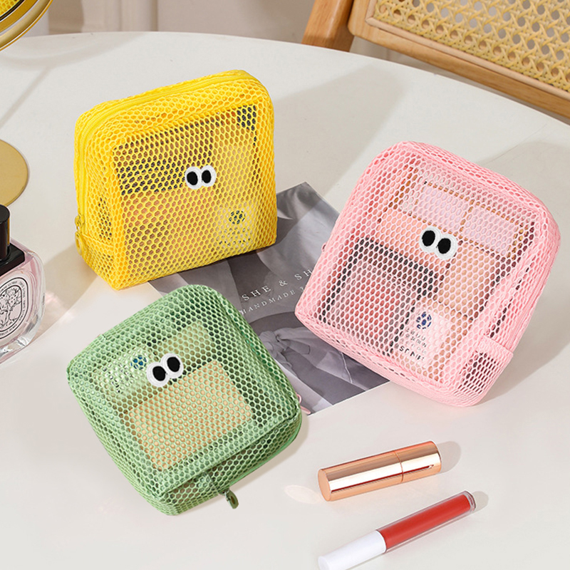网眼收纳袋透明洗漱包眼睛大容量整理用品旅行大卧室收纳包便携包