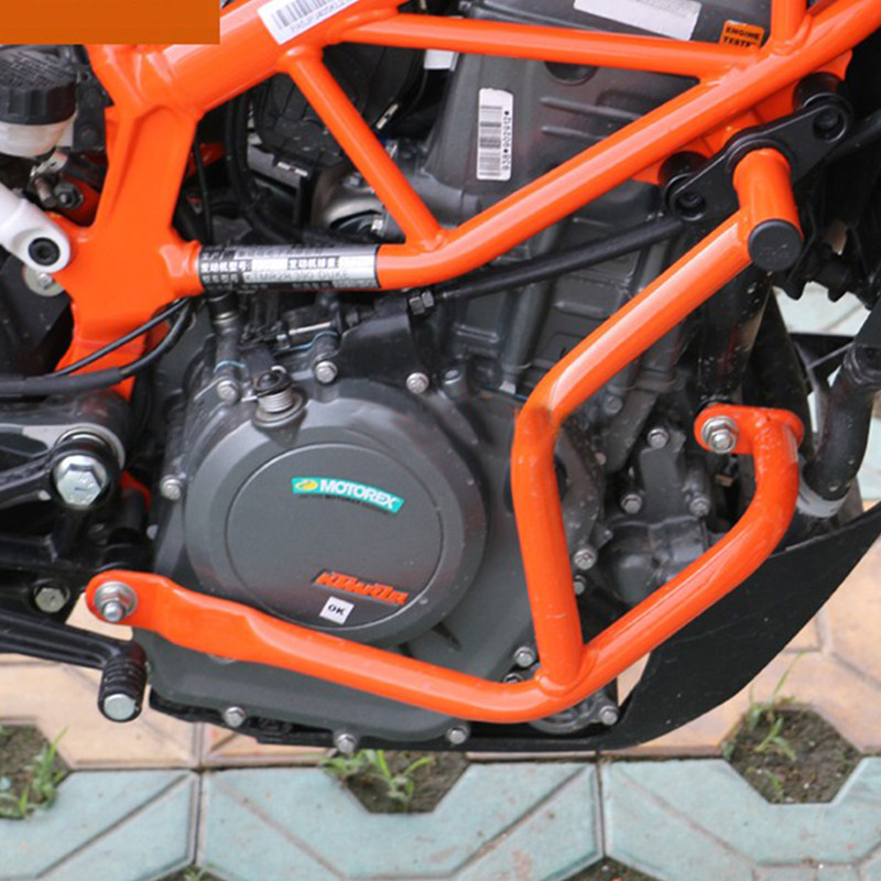 KTM DUKE250 390改装保险杠发动机保护杠18-19款防摔杠护杠 - 实物图