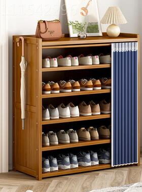 易简鞋尘柜家用大容量实门口置物架木防鞋架YBC宿舍收纳五金厂家