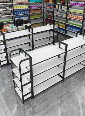 款超市双面中岛新货架文具店中岛架示落地式多层展架NWV置母婴店