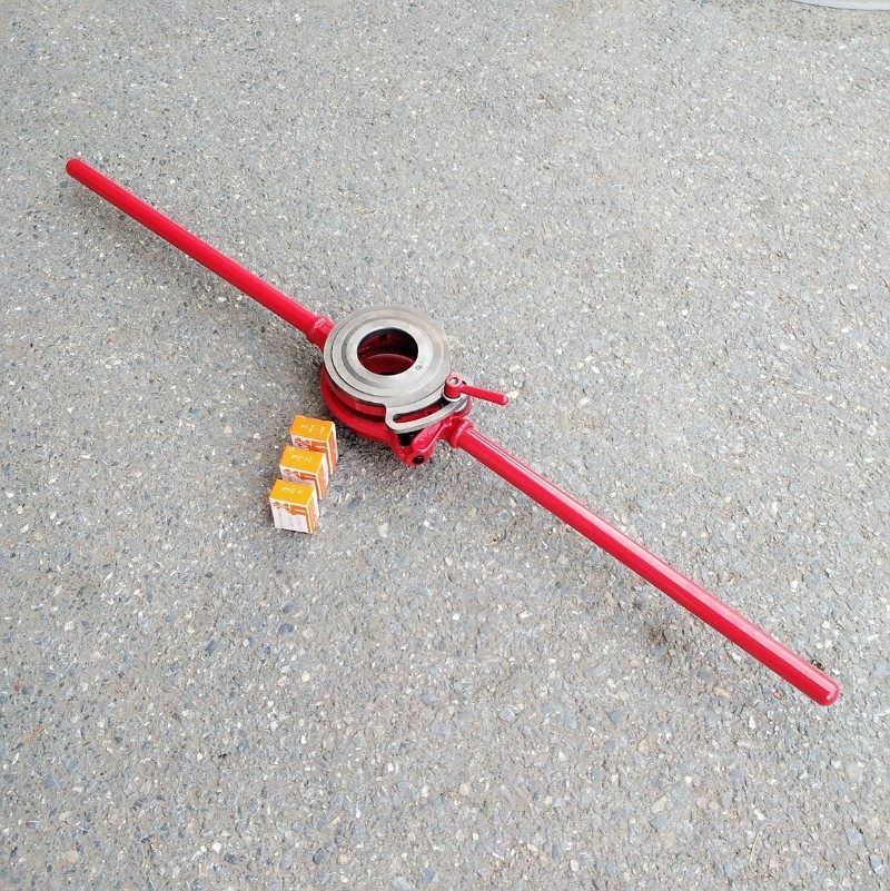 手动铁水管绞牙器 114型手动镀锌水管攻牙器 绞丝器