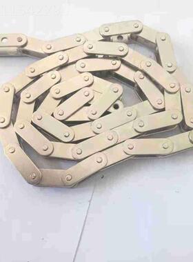 中碳钢镀镍不钢双节距孔链条2040 2050 双节距输送锈链链提YBP升