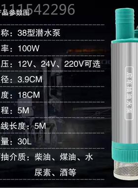 水泵泵伏柴油小型抽油泵抽酒122V型加机KDS油车载V202438电动