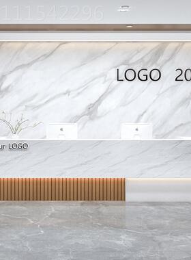 现代中收银式公司酒店大厅台前台待接台培训机74952构柜台美容院