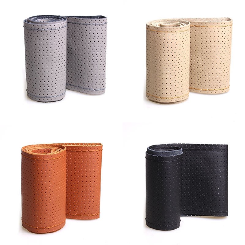 头层牛皮方向盘套真皮手缝把套传祺GS4GS5长安CS7535手缝方向盘套