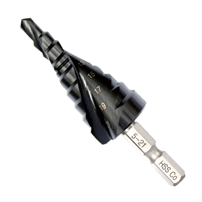 超工业级TiAlN不锈钢钻阶梯钻头宝塔钻扩孔钻不锈钢开孔器階梯鑽