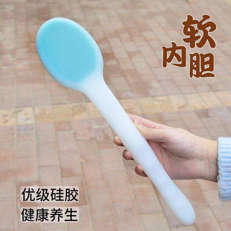 硅胶经络拍痧板养生捶背小神器颈椎按摩锤子敲打棒健康健身拍打板