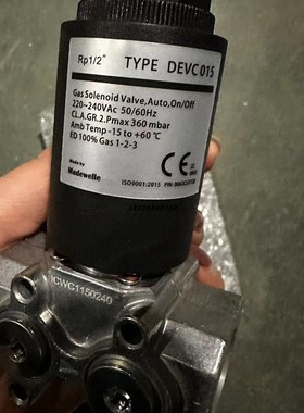 Madewelle 点火电磁阀TYPE DEVC010,DEVRC008, 015,325,432,450