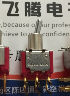 原装美国C&k 7201 0.4VA 弯脚6脚2档钮子开关 摇臂摇头开关 卧式