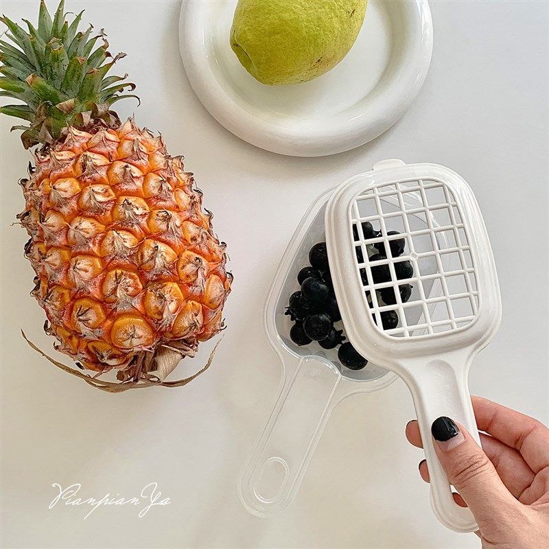 日本进口食物蓝莓沥水盒微波加热容器年糕豆腐食物家用厨房烹调器