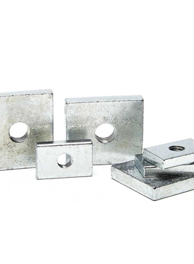 M4M5M6M8长方形螺母镀锌长方型螺帽铝型材配件长条螺母长螺母7折