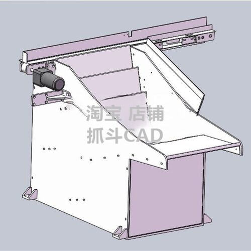圆柱形五金件上料机 图纸3D模型CAD设备SW设计方案素材机器4552