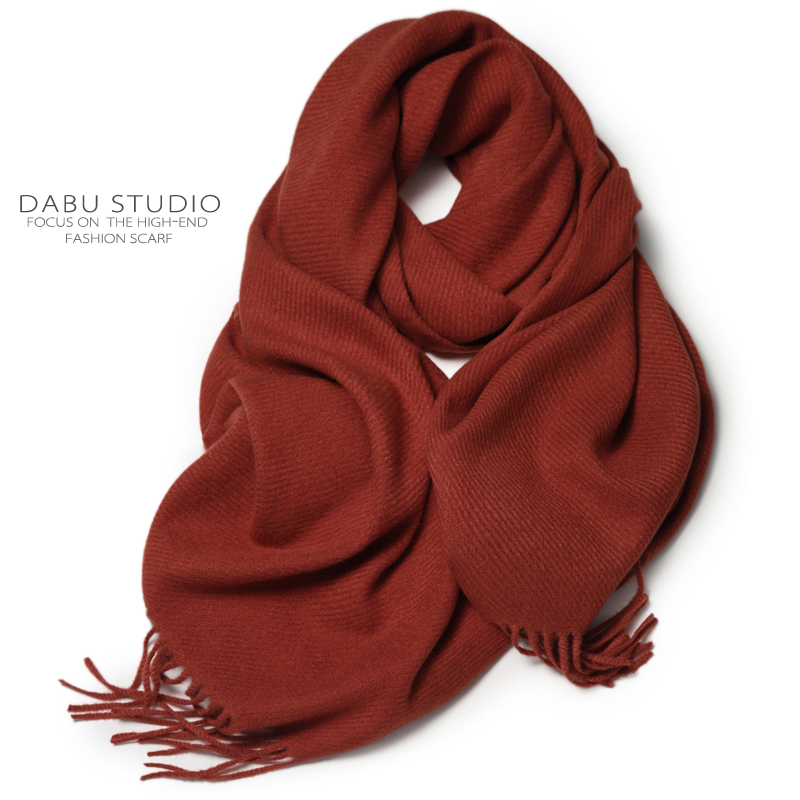秋冬福利不输羊绒!立显肤白貌美暗红深铁锈红秋冬围巾披巾女厚款