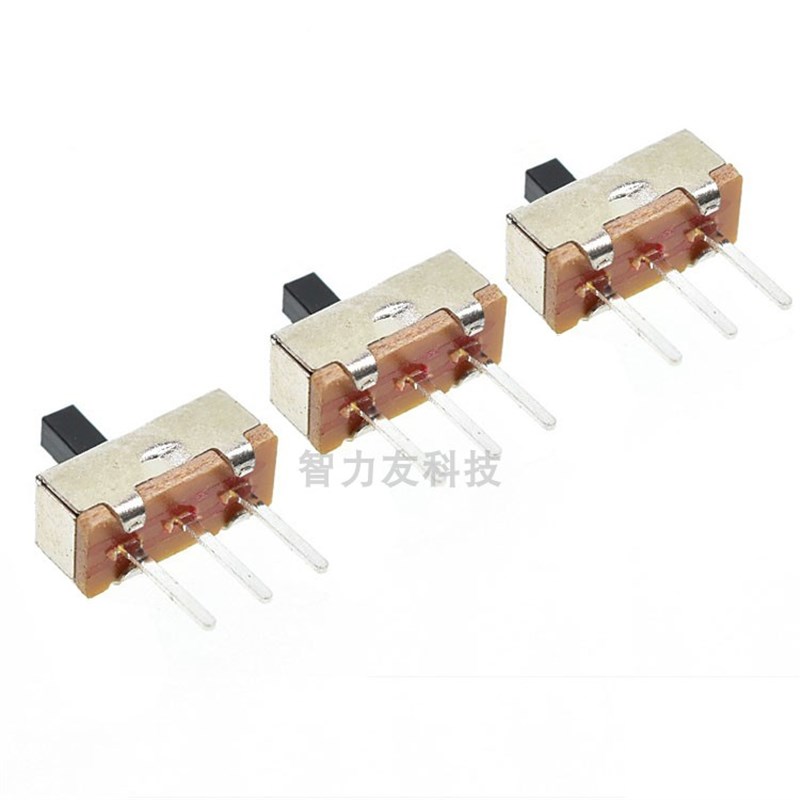 SS12D00G2/G3/G4/G5 滑动拨动开关3脚2档横柄式 1P2T 柄高3/4/5MM
