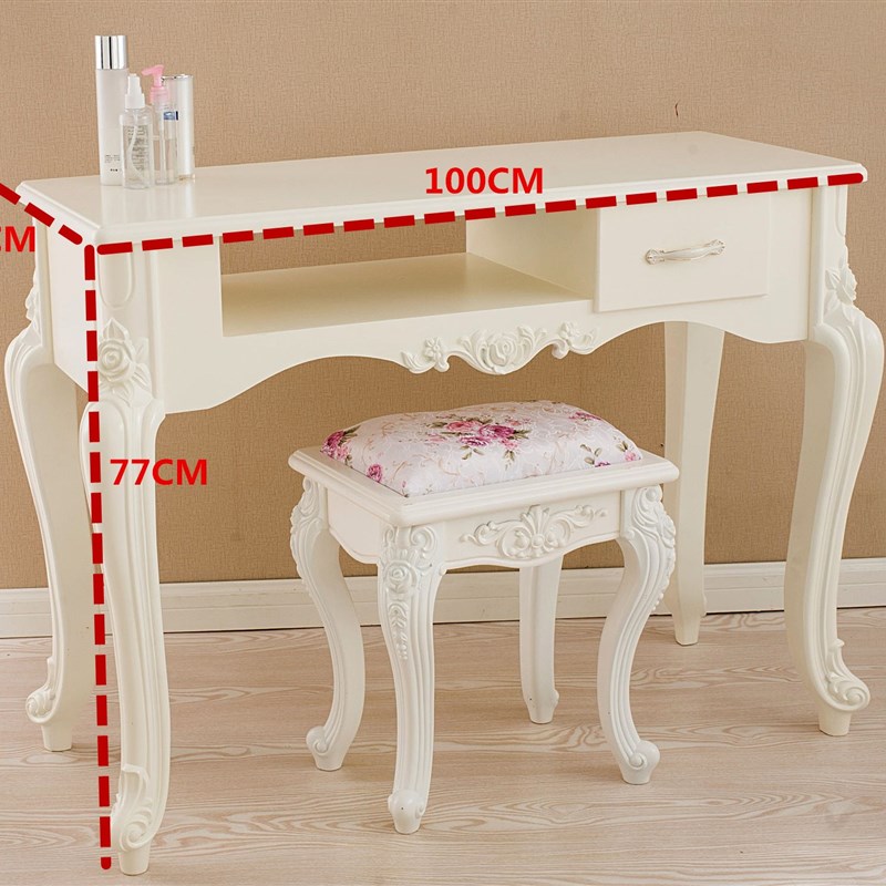 欧式美甲桌子单人双人三人特价包邮指甲桌修甲台白色烤漆桌椅套装