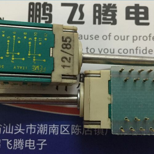 原装美国FEME ITALY 5920-NC小型精密仪器波段切换旋转开关4刀2档