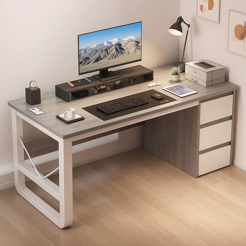 电脑桌家用简约书桌卧室靠墙桌子办公桌书房学生学习写字桌工作台