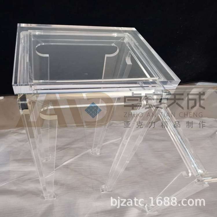 透明亚克力桌子制作加工各种亚克力产品厂家生产加工直销品质保证