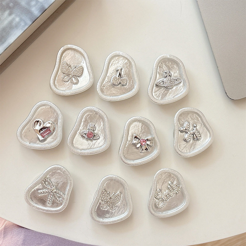 日系韩国手机气囊支架粘贴桌面看追剧稳固便携支撑架折叠背贴女款